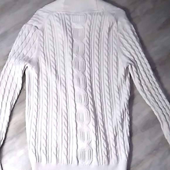White men's cardigan - Picture 2 of 3